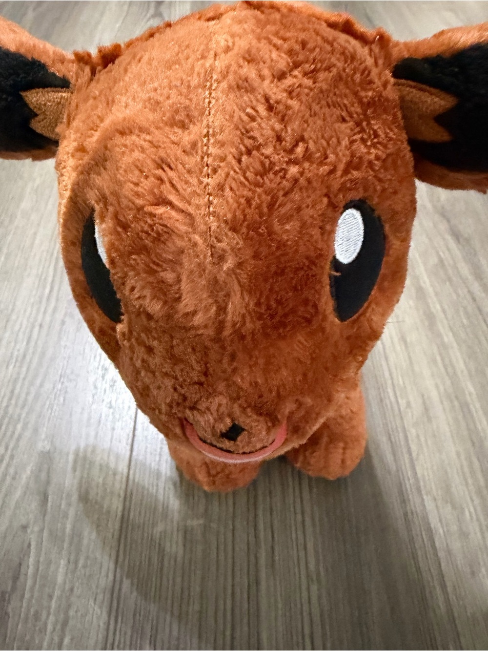 Pokemon Eevee Plush Toy - Brown with Black & Yellow Accents - Picture 2 of 10